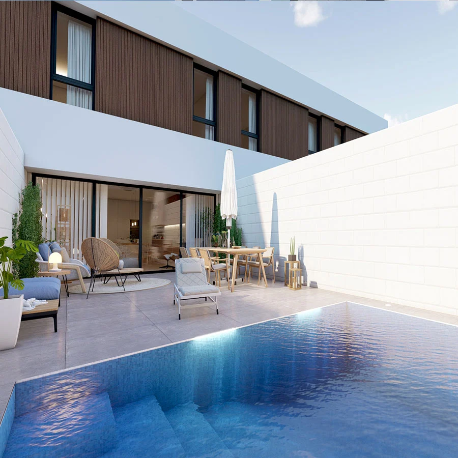 Proyecto Adosados calle Piélago de F5 Arquitectos
