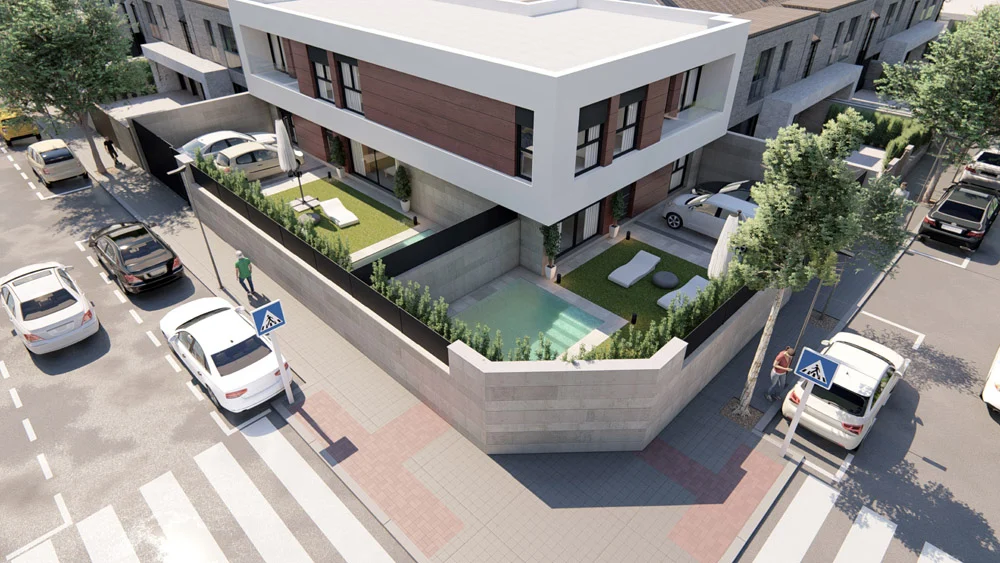 Adosados calle Robles, project view 2