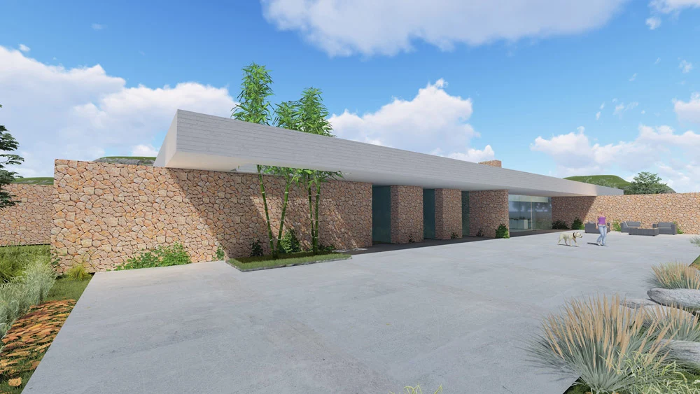 Vivienda en el campo, project view 1